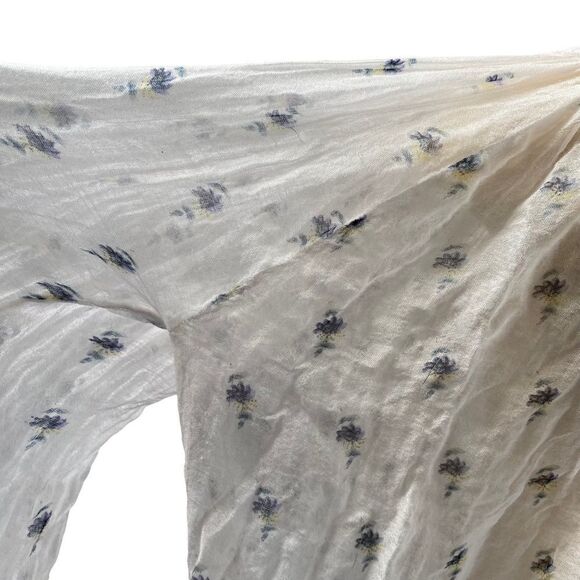 Free People One sheer floral boho Blouse tunic m/l - Picture 6 of 8